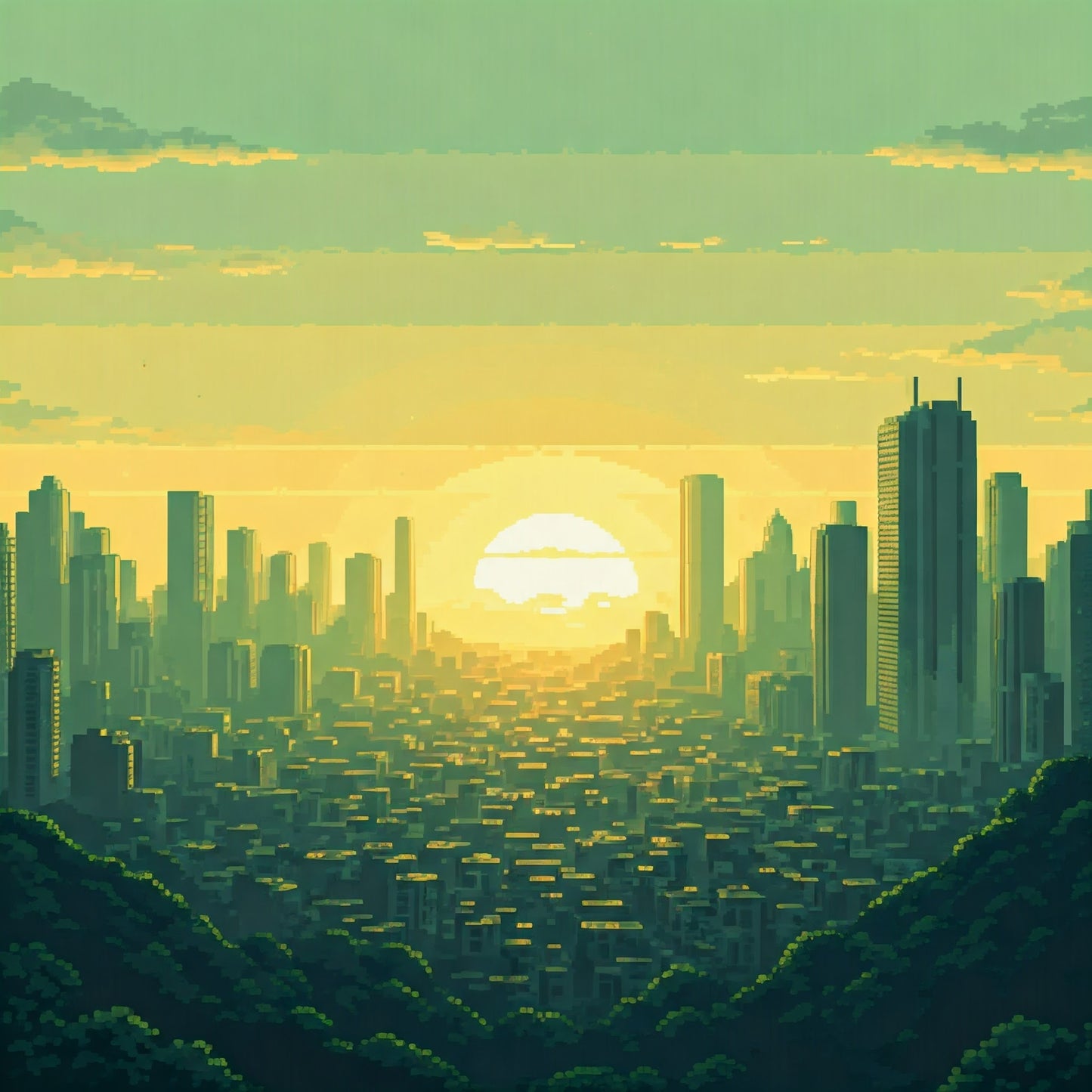 Sun Set City Super pack of 100