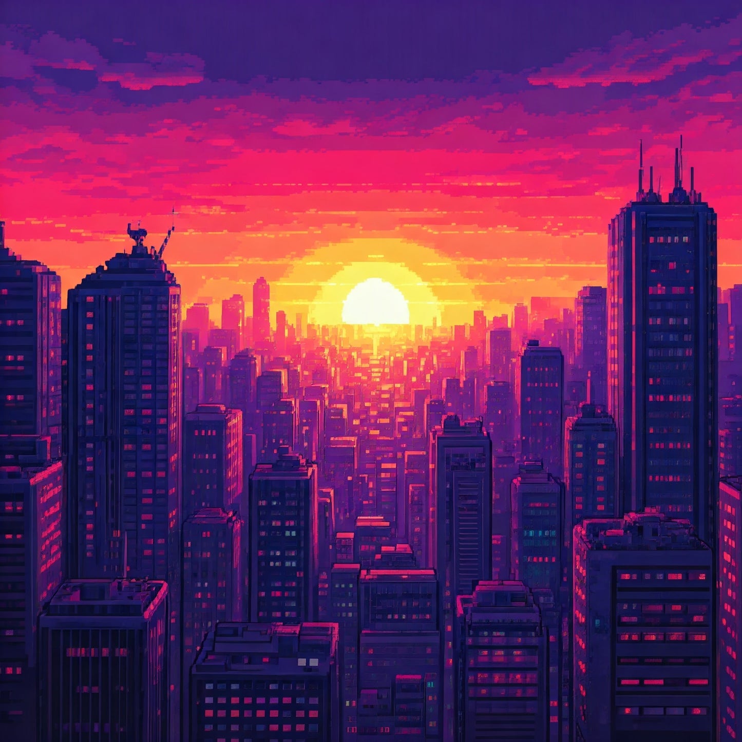 Sun Set City Super pack of 100