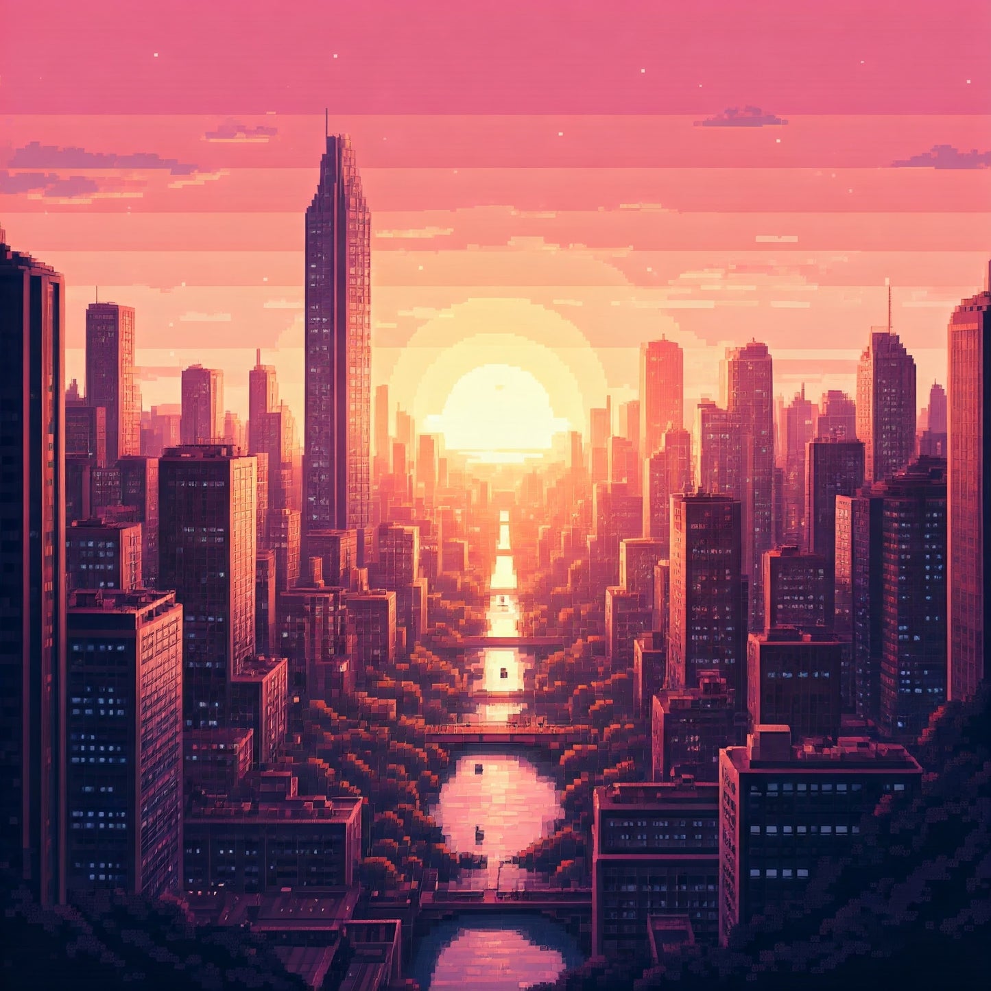 Sun Set City Super pack of 100