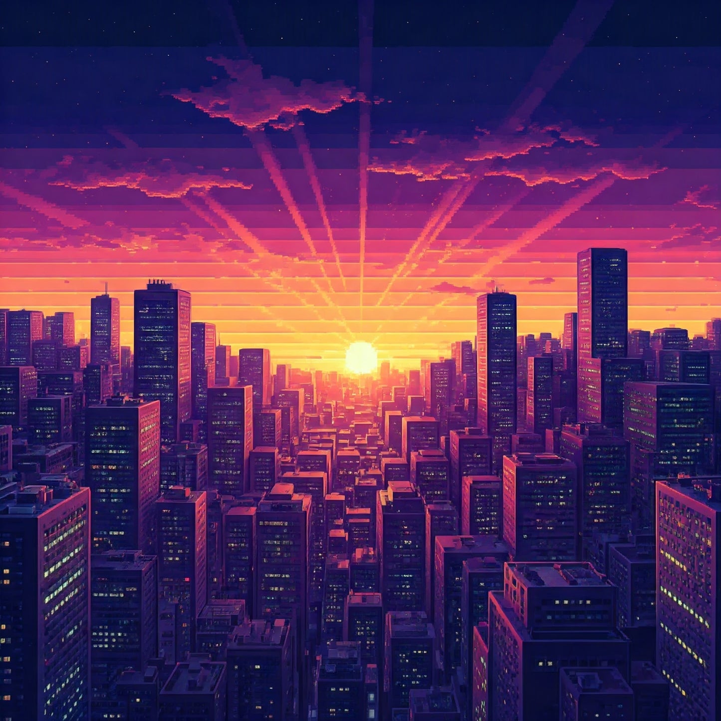 Sun Set City Super pack of 100