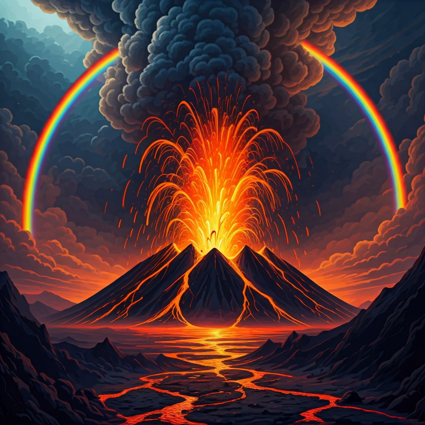 Volcano Art collection of 3