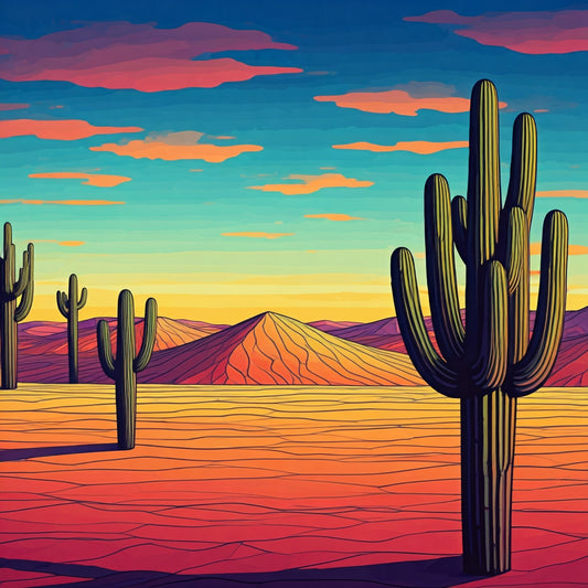 Desert Art collection of 8