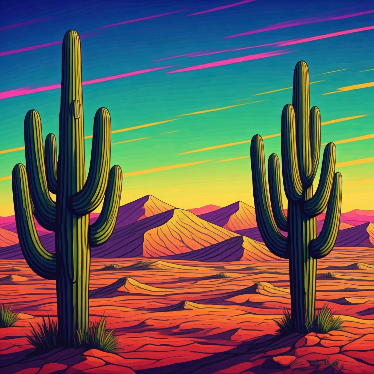 Desert Art collection of 8