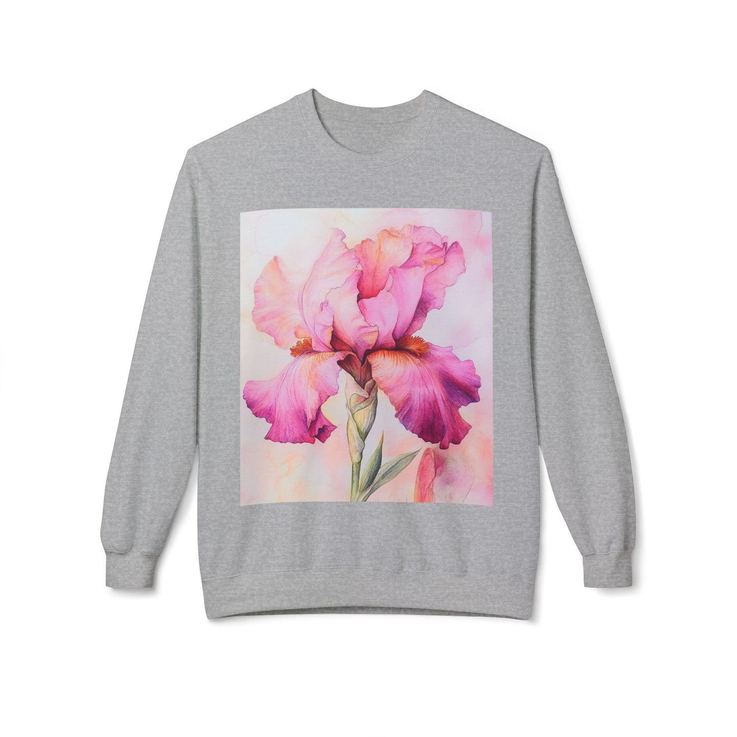 Floral Print Crewneck Sweatshirt, Cozy Sweatshirt, Spring Fashion, Gift for Her, Casual Outfit, Comfortable Fleece