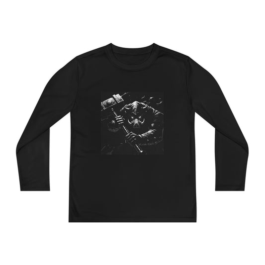Agent Quacks Series Youth Long Sleeve Competitor Tee - Bloodtusk Design