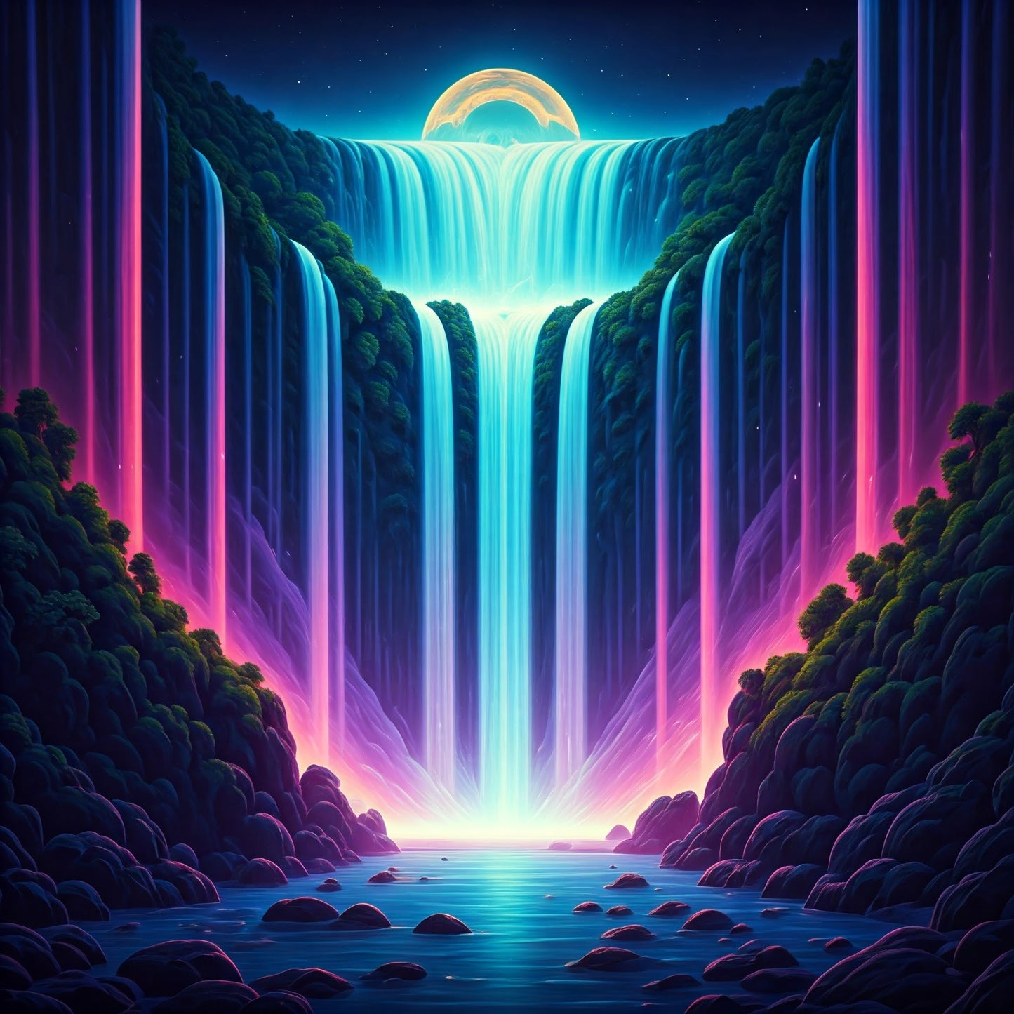 Super Cosmic Waterfalls collection of 94