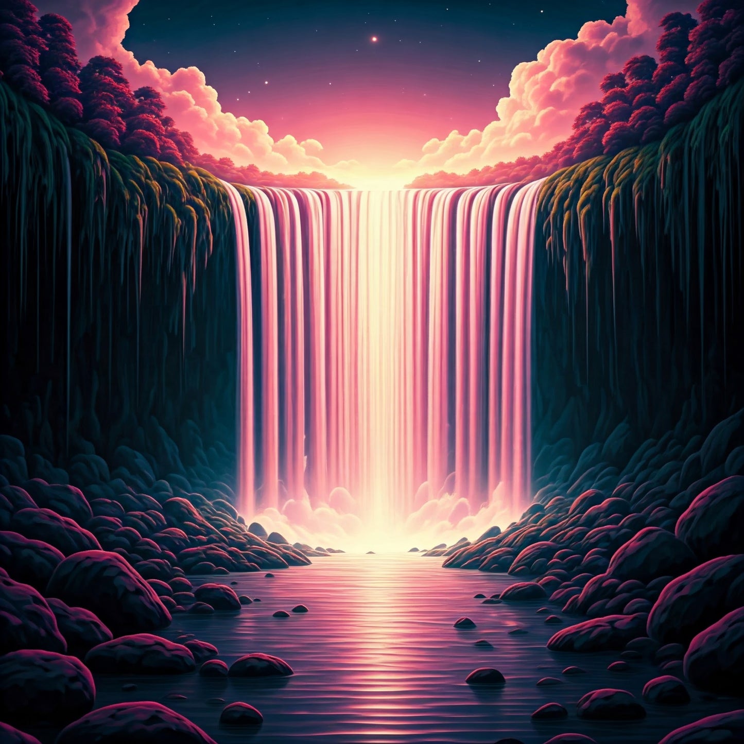 Super Cosmic Waterfalls collection of 94