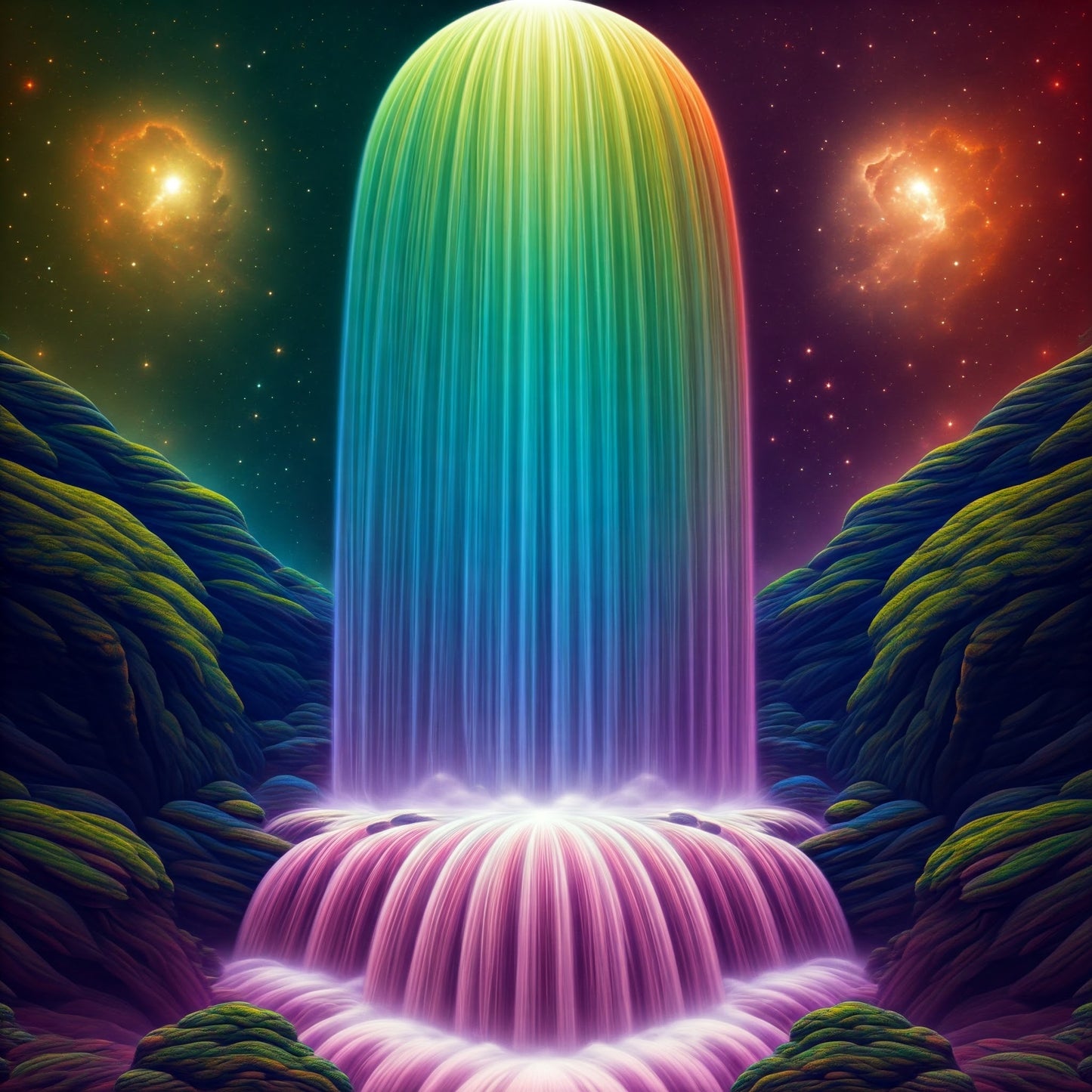 Super Cosmic Waterfalls collection of 94