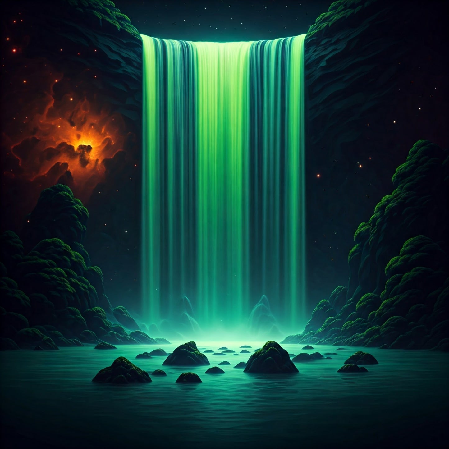 Super Cosmic Waterfalls collection of 94