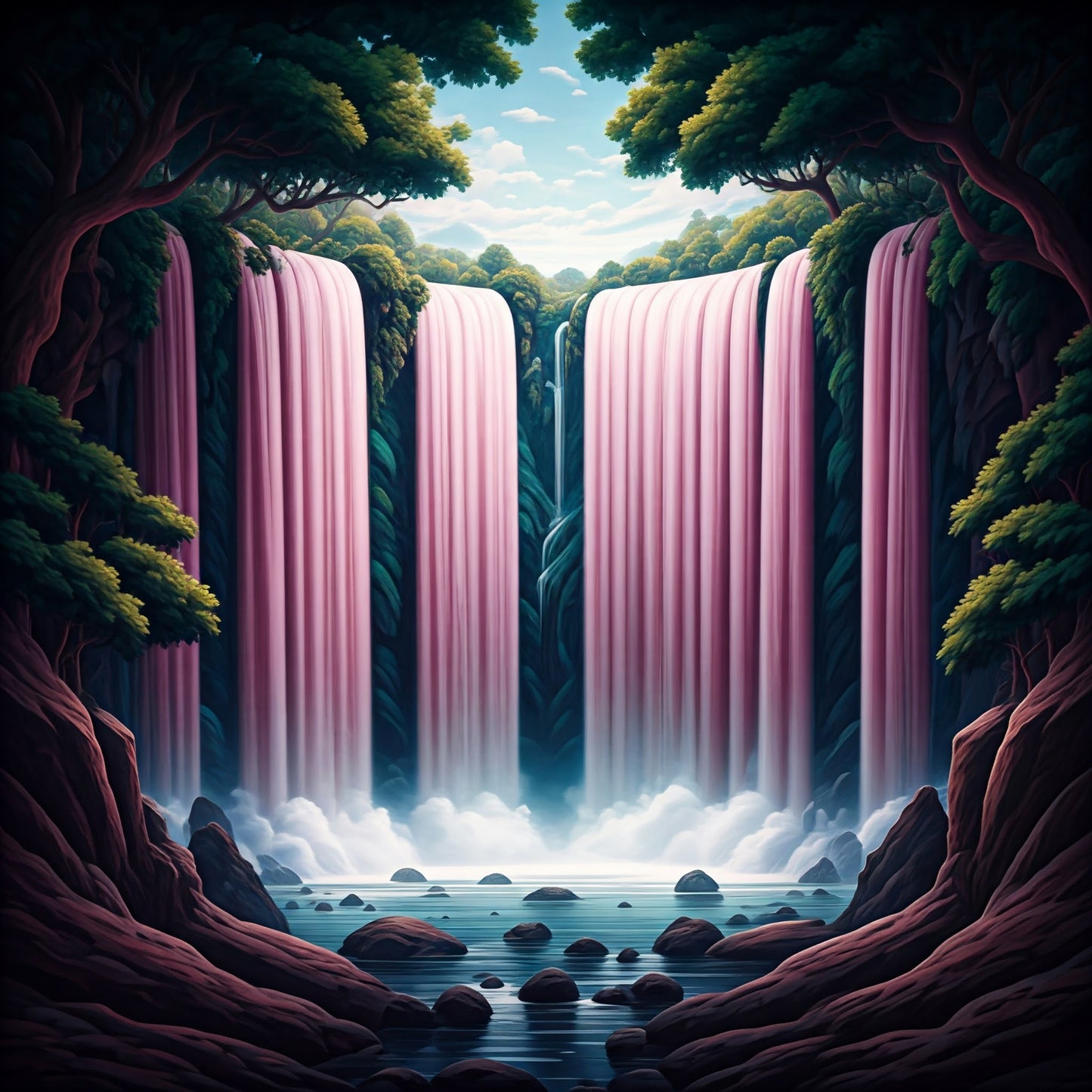 Super Cosmic Waterfalls collection of 94