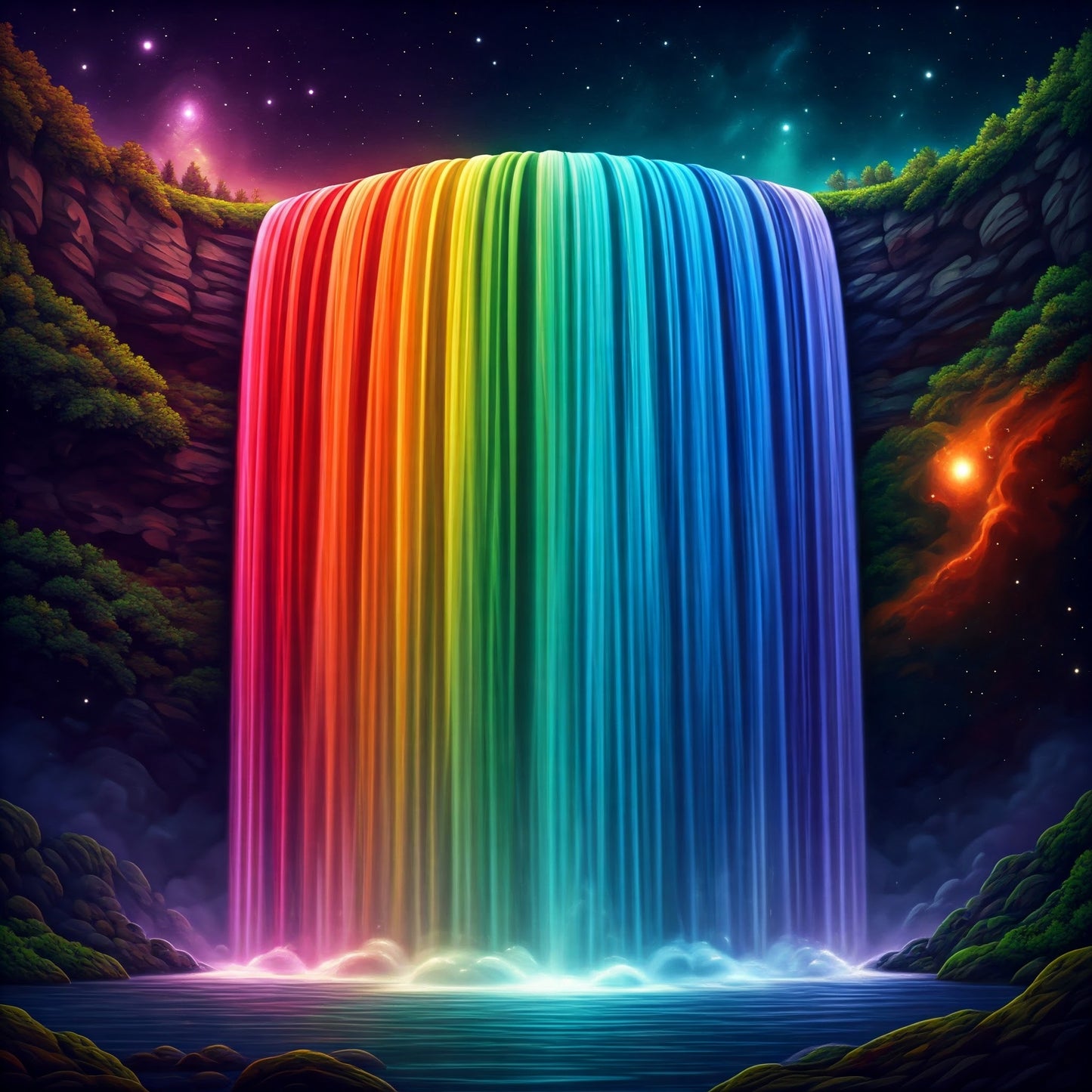 Super Cosmic Waterfalls collection of 94