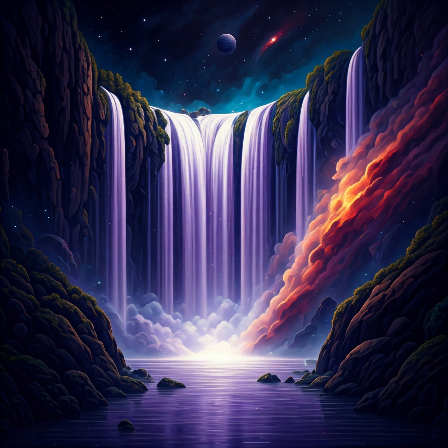 Super Cosmic Waterfalls collection of 94