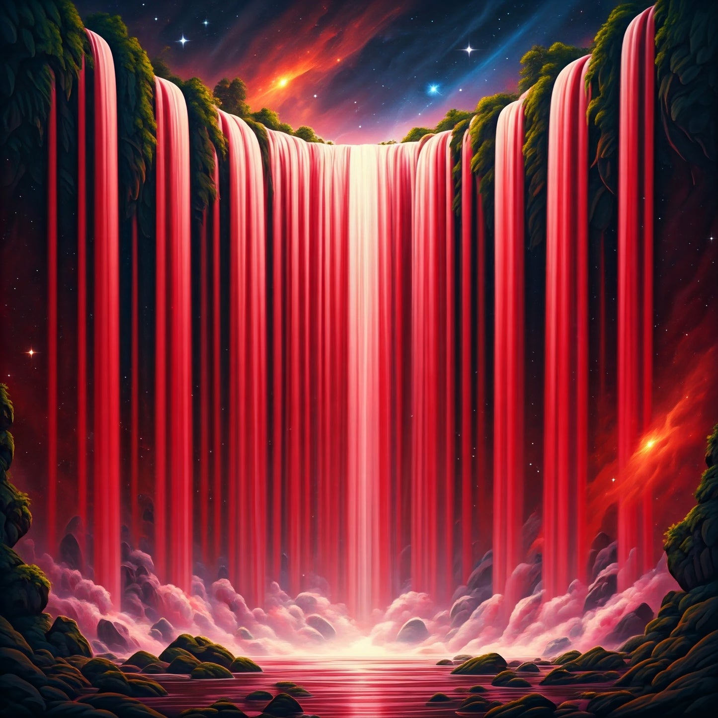 Super Cosmic Waterfalls collection of 94