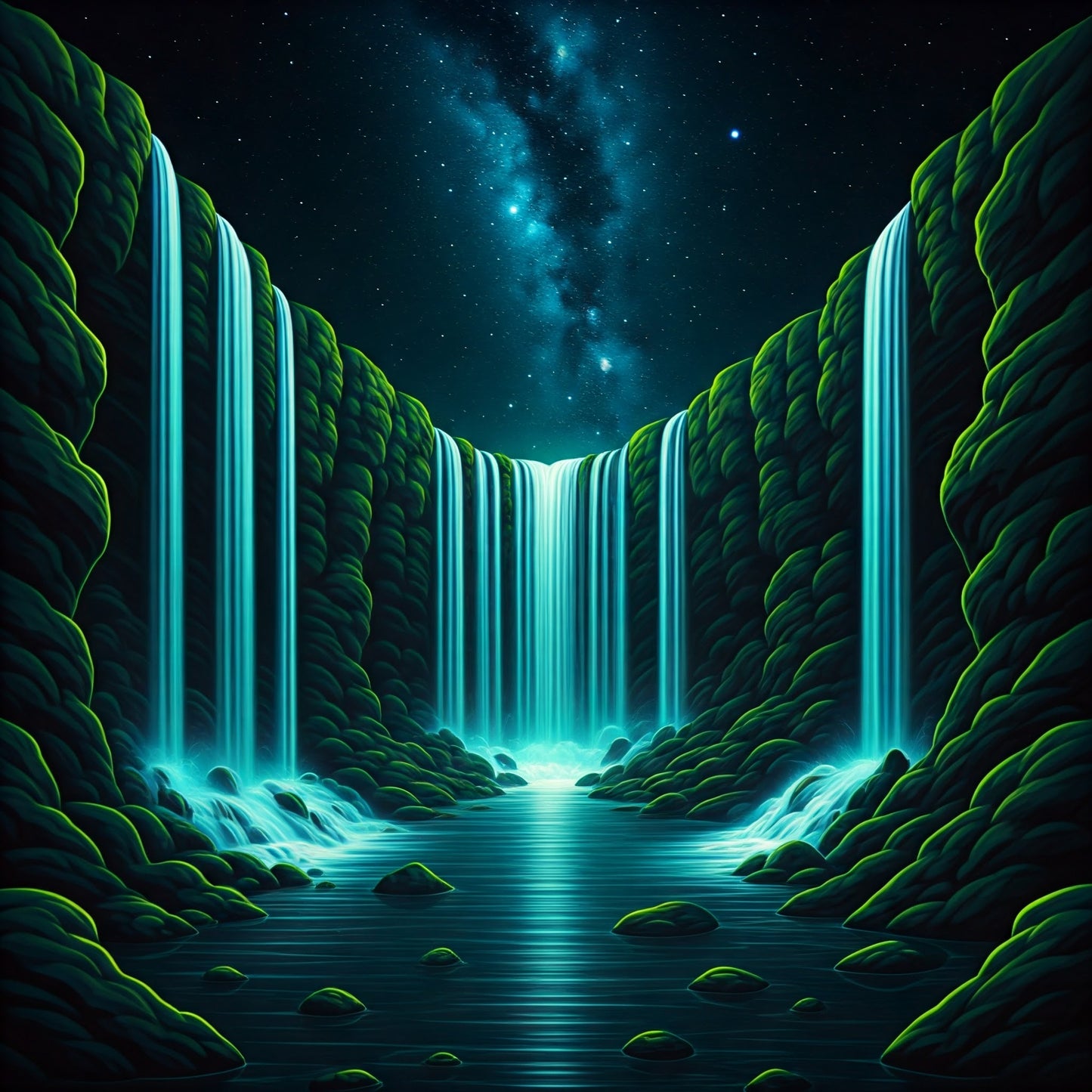 Super Cosmic Waterfalls collection of 94