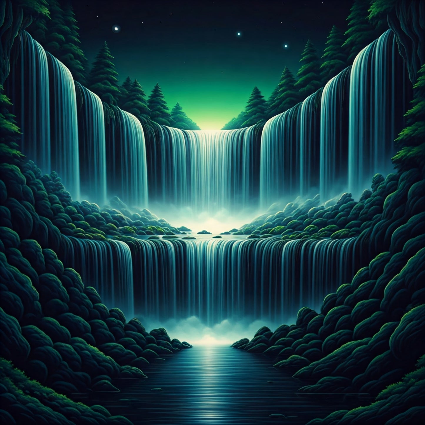 Super Cosmic Waterfalls collection of 94