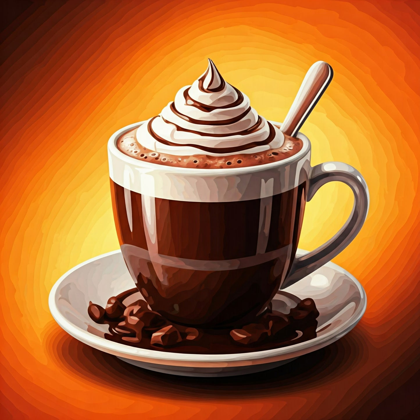 Hot chocolate collection of 97