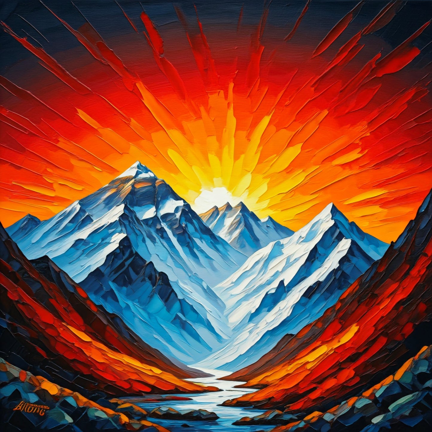 Cool Mountain Art collection of 8