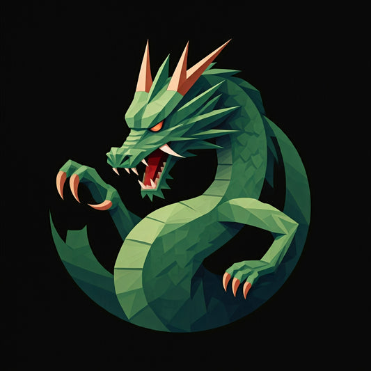 Green Dragon Painting