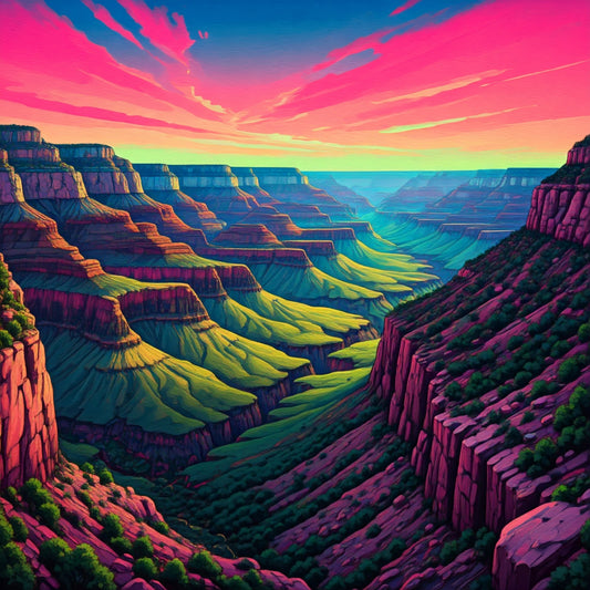 Vibrant Canyon Art Collection 8 Image Bundle