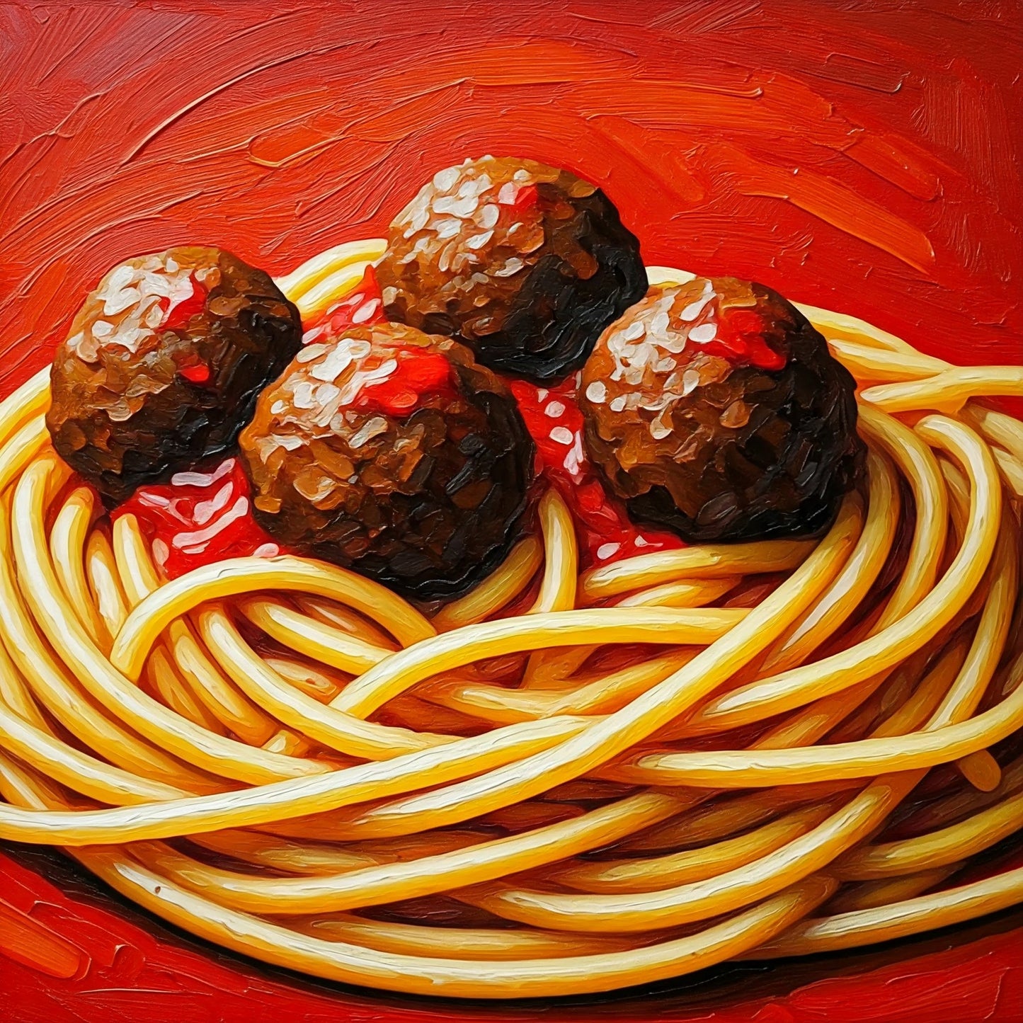 Spaghetti and meatballs collection of 95