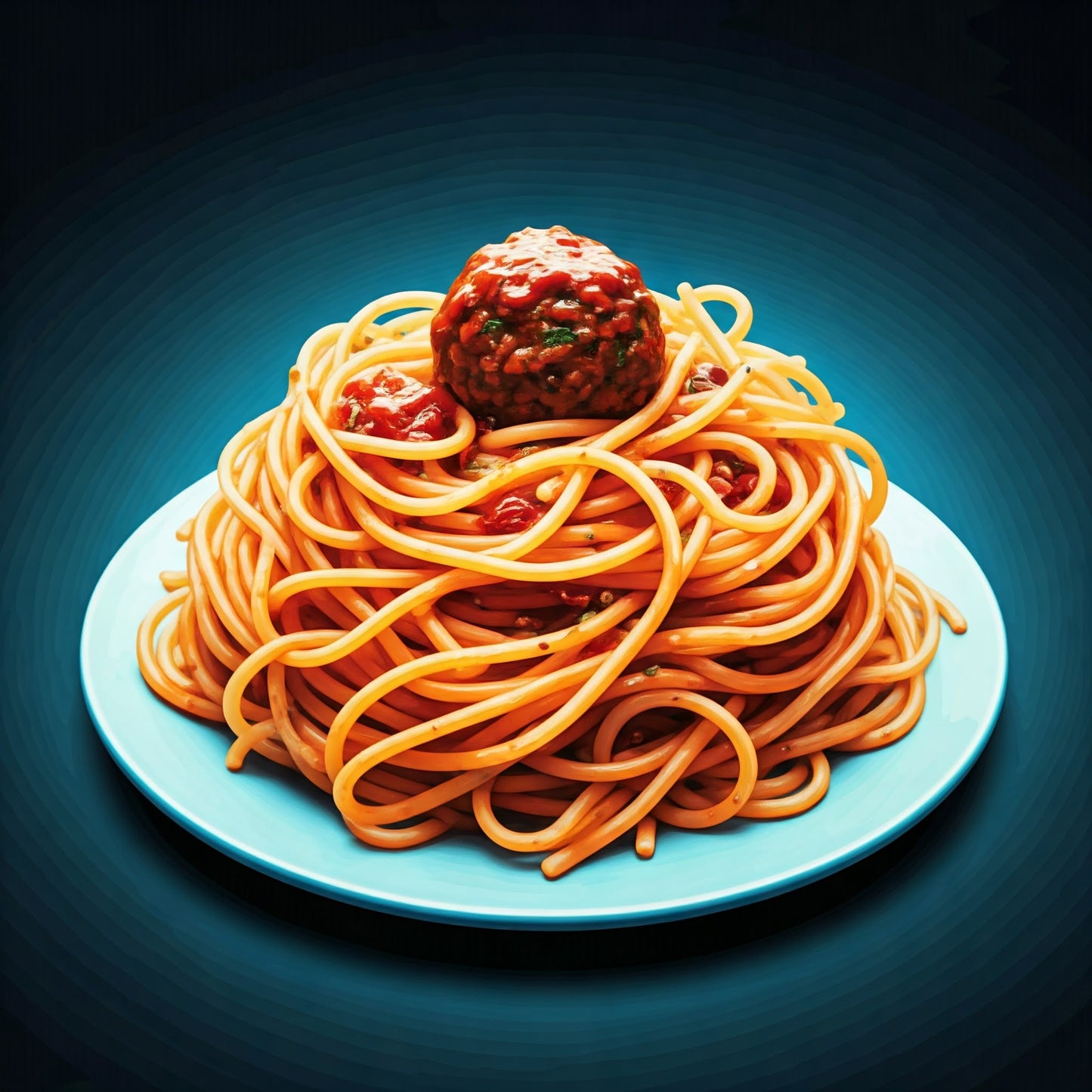 Spaghetti and meatballs collection of 95