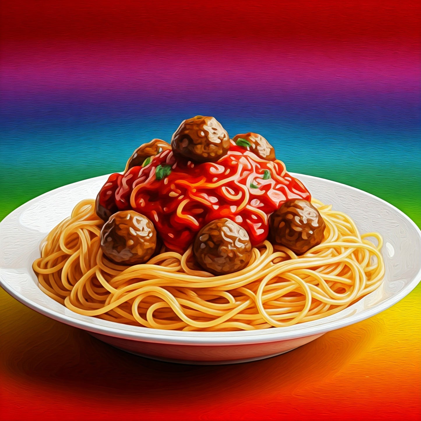 Spaghetti and meatballs collection of 95