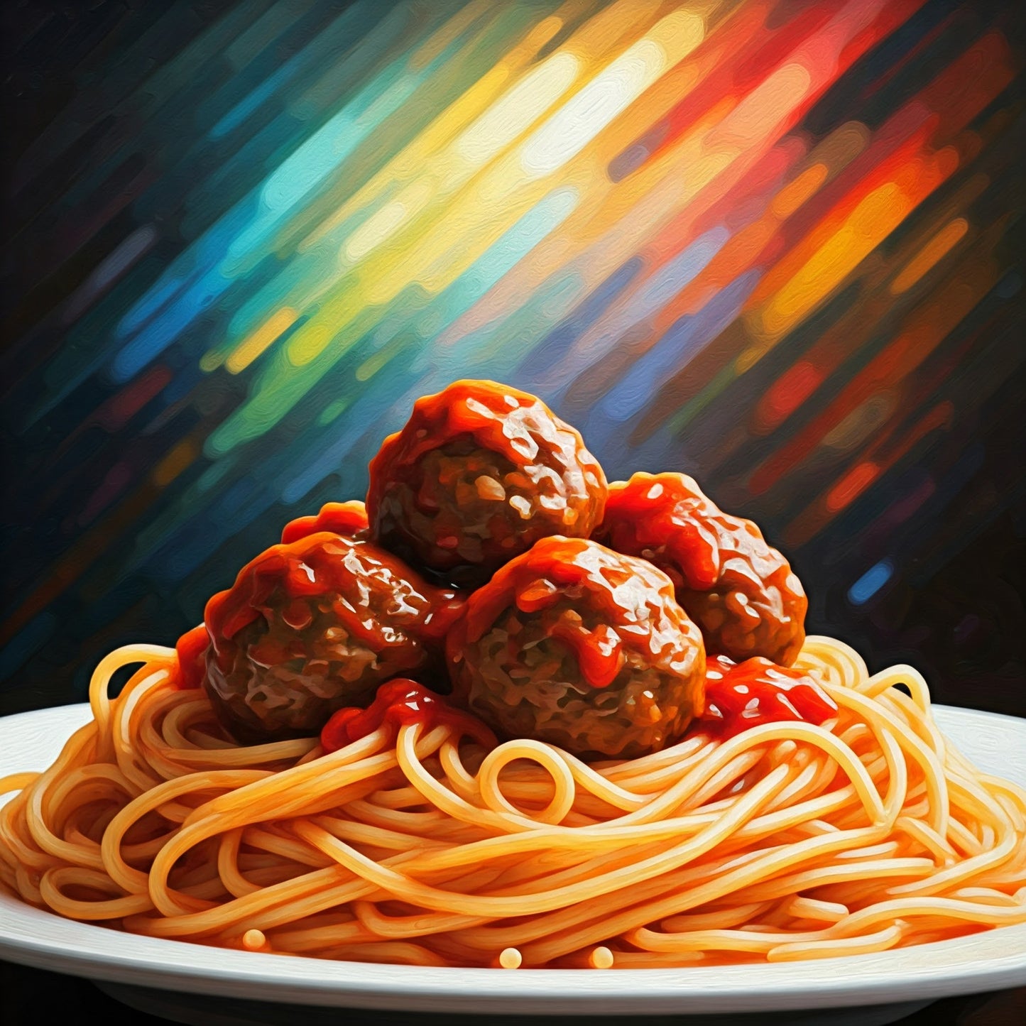 Spaghetti and meatballs collection of 95