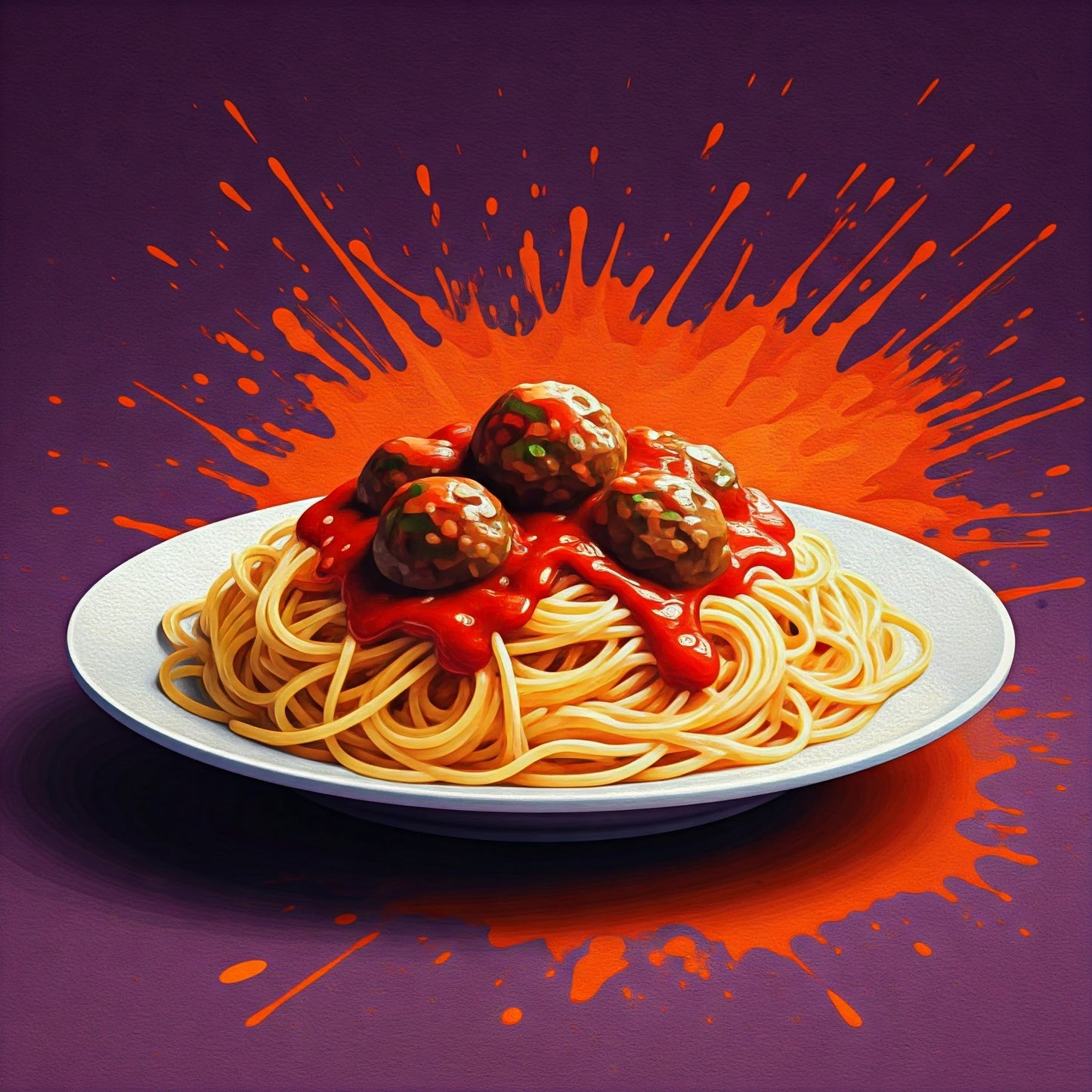 Spaghetti and meatballs collection of 95