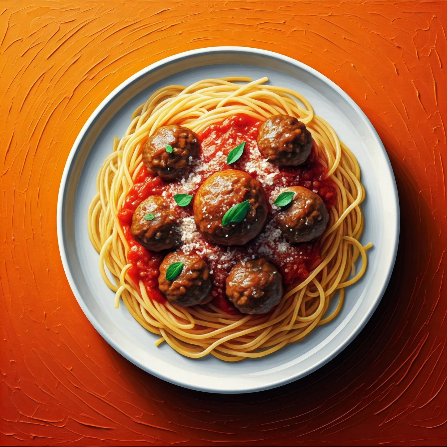 Spaghetti and meatballs collection of 95