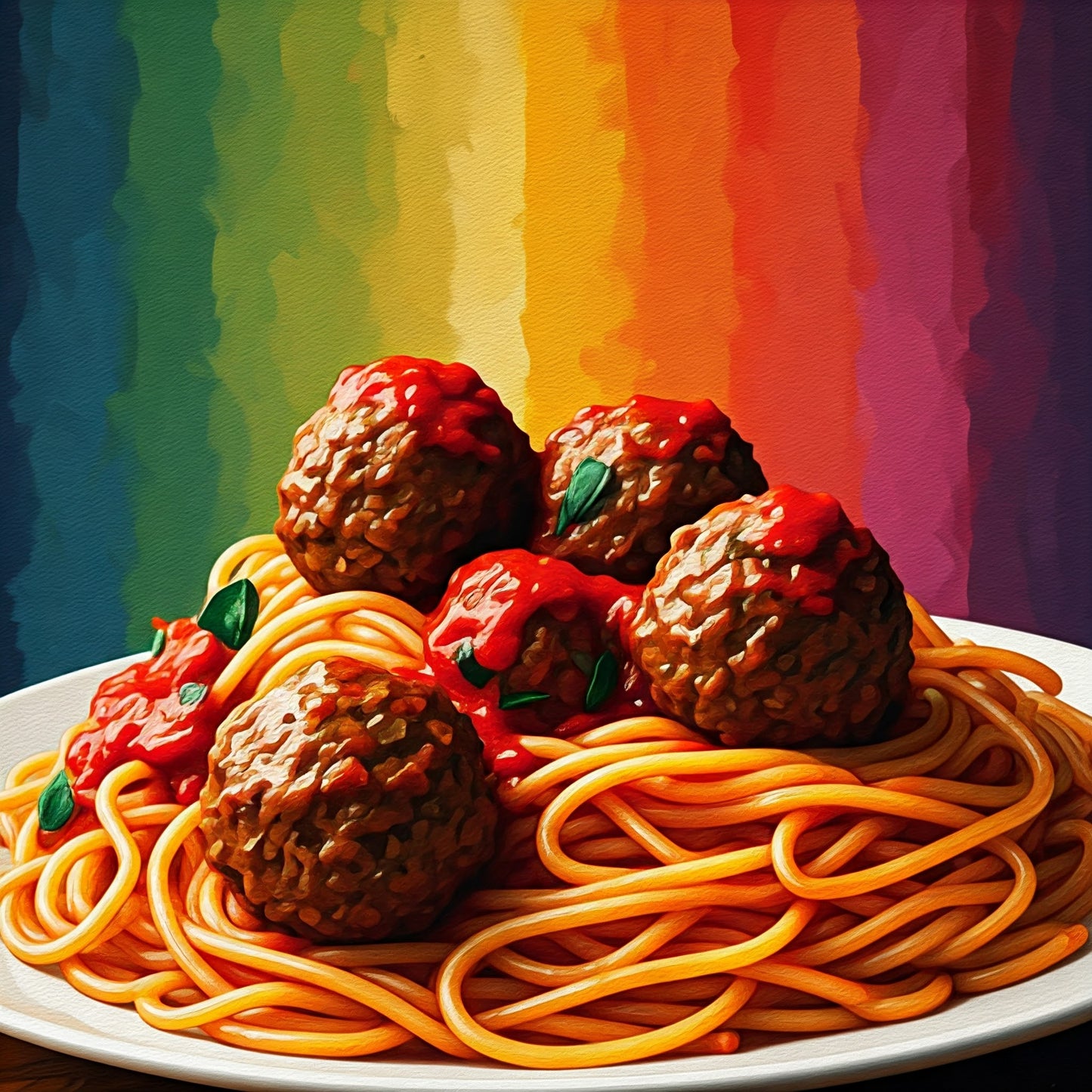 Spaghetti and meatballs collection of 95