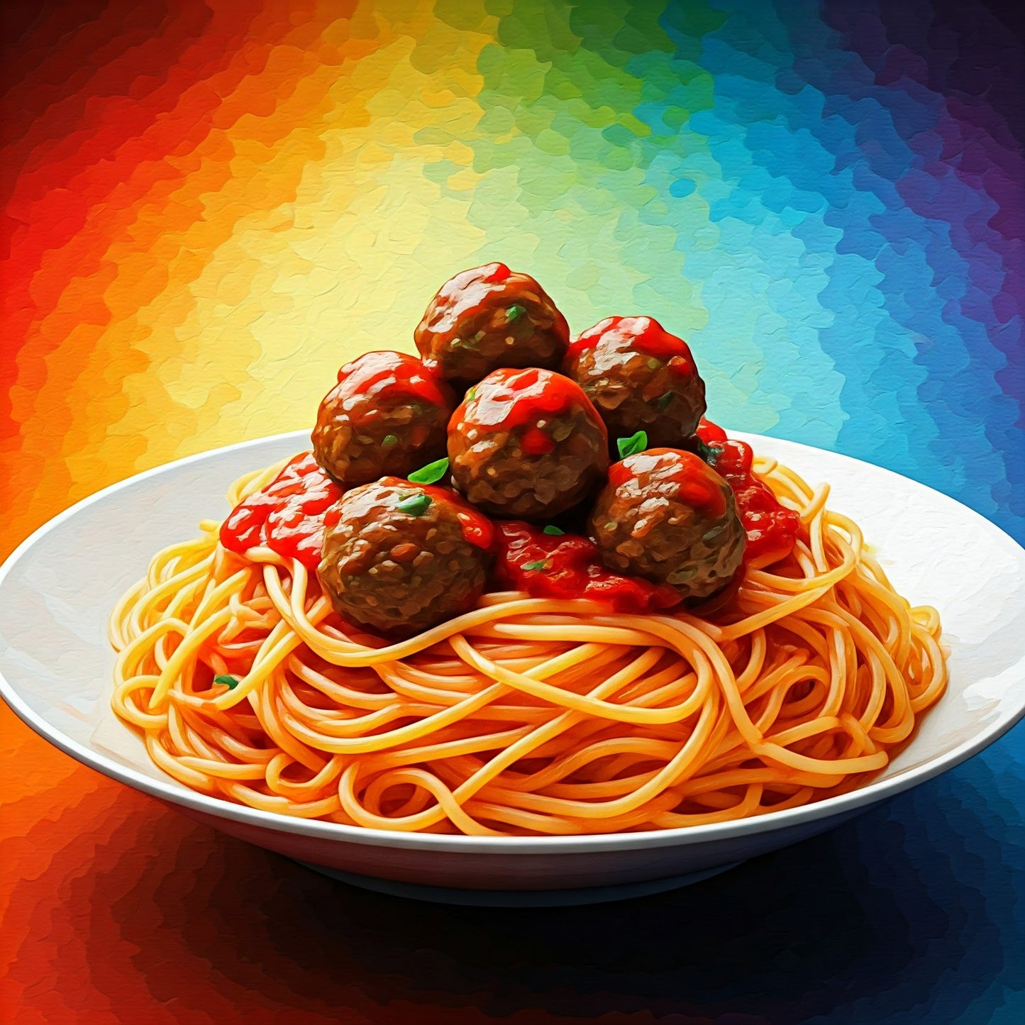 Spaghetti and meatballs collection of 95