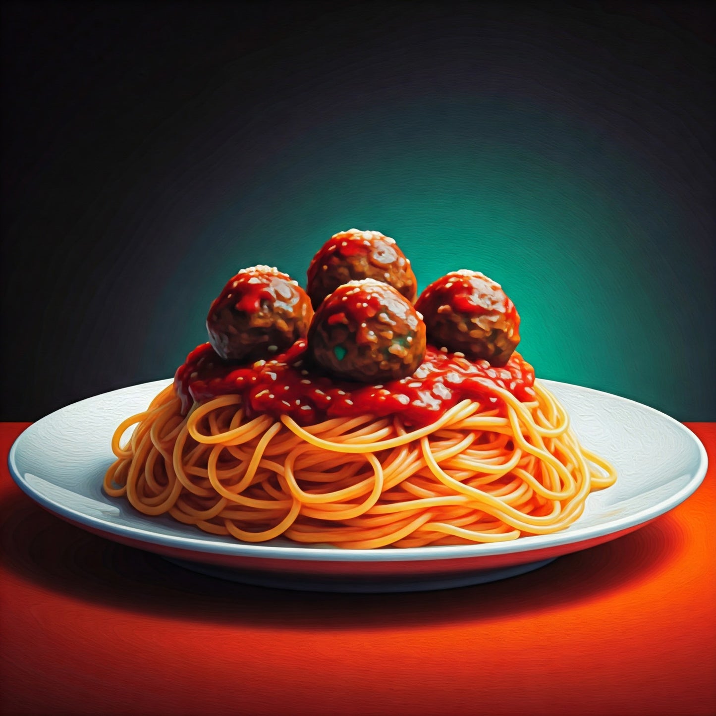 Spaghetti and meatballs collection of 95