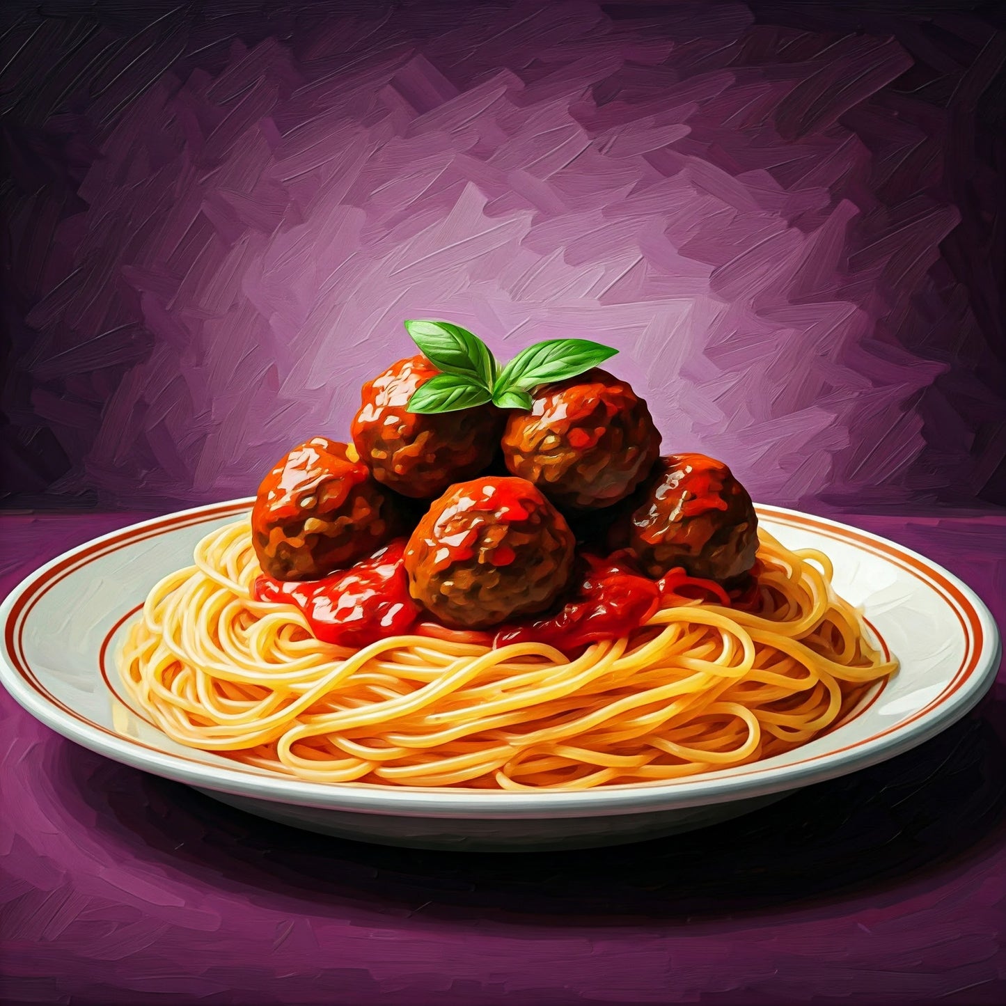 Spaghetti and meatballs collection of 95