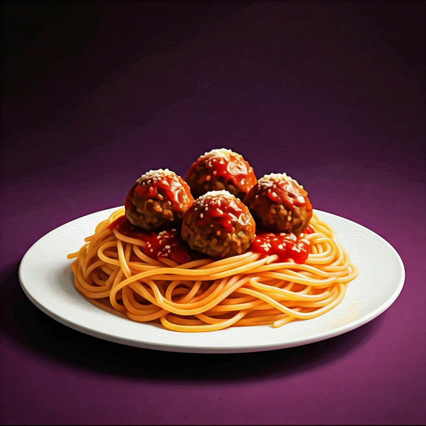 Spaghetti and meatballs collection of 95