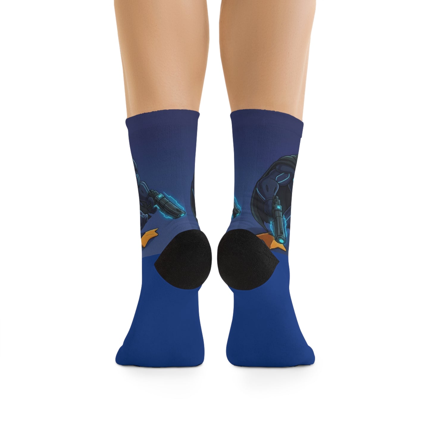 Agent Quacks Series Recycled Poly Socks - Vigilante Quacks Design
