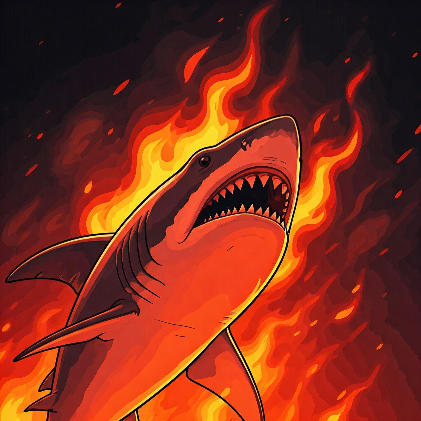 Fire shark bundle pack of 14