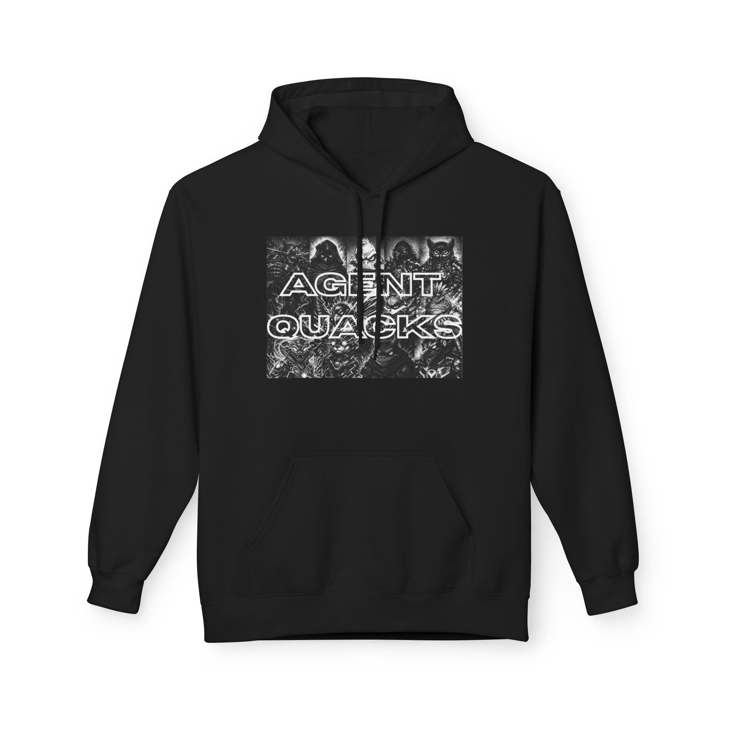 Agent Quacks Shadow Hoodie – Dark Cinematic Streetwear Pullover