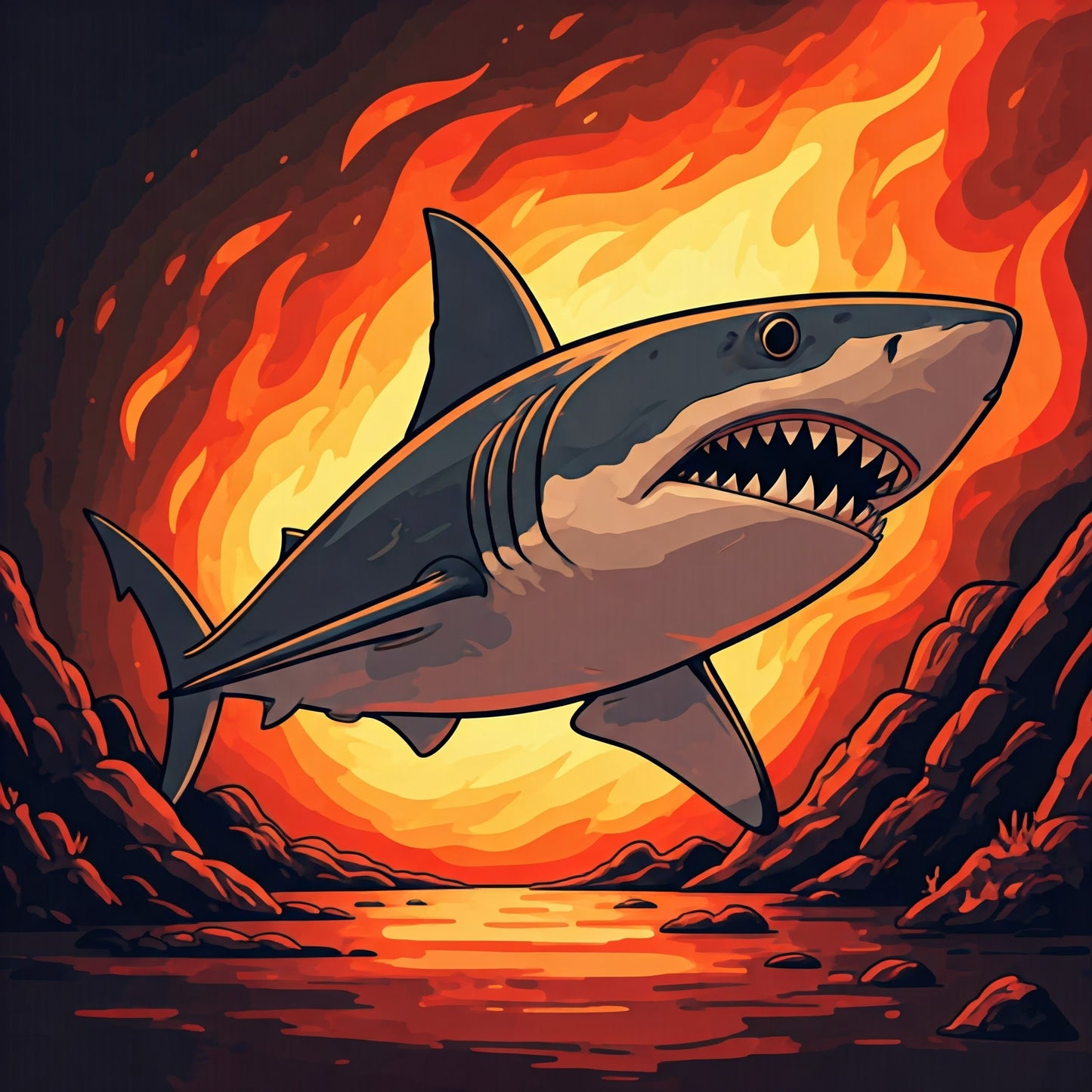 Fire Shark pack of 26