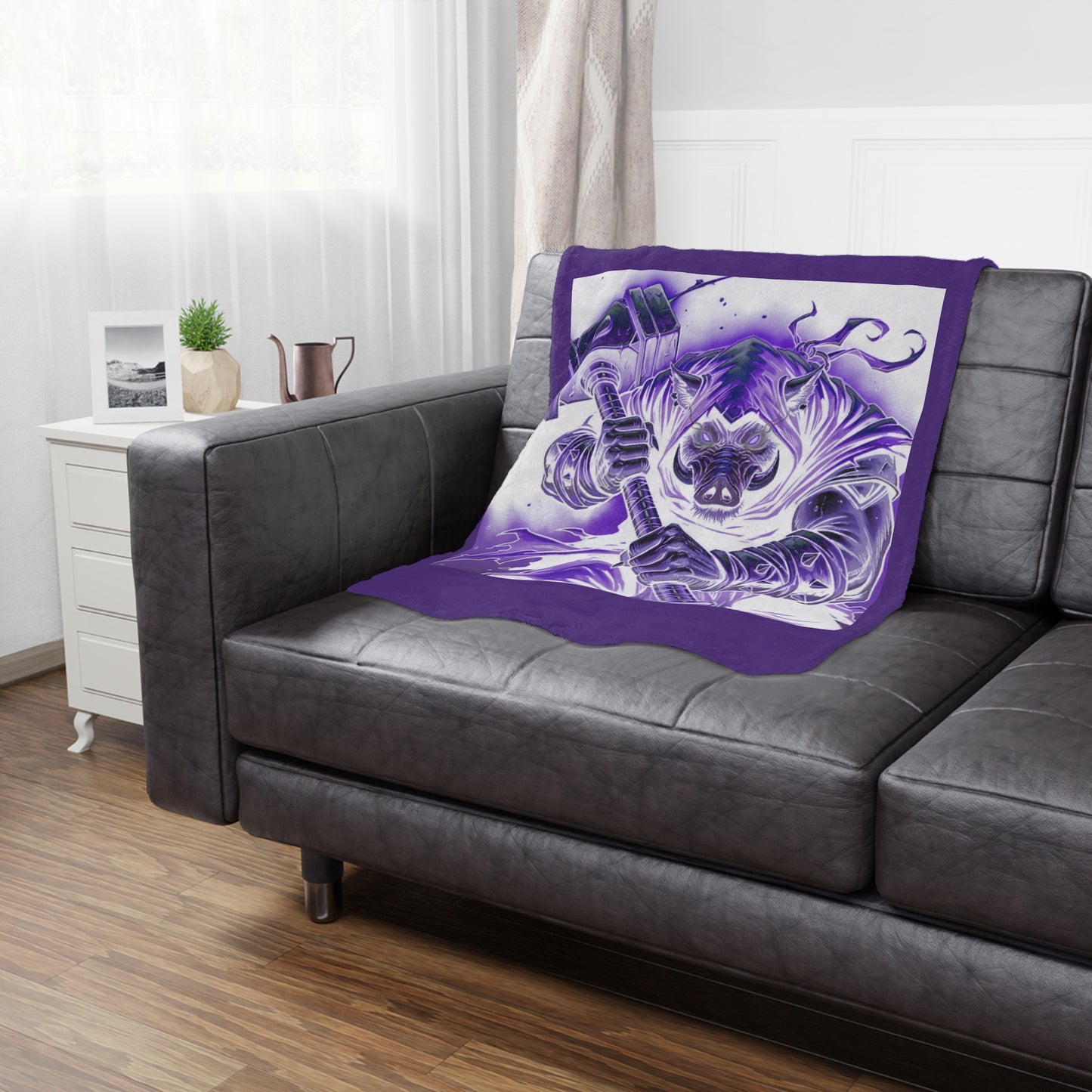 Agent Quacks Series Minky Blanket - Bloodtusk Design