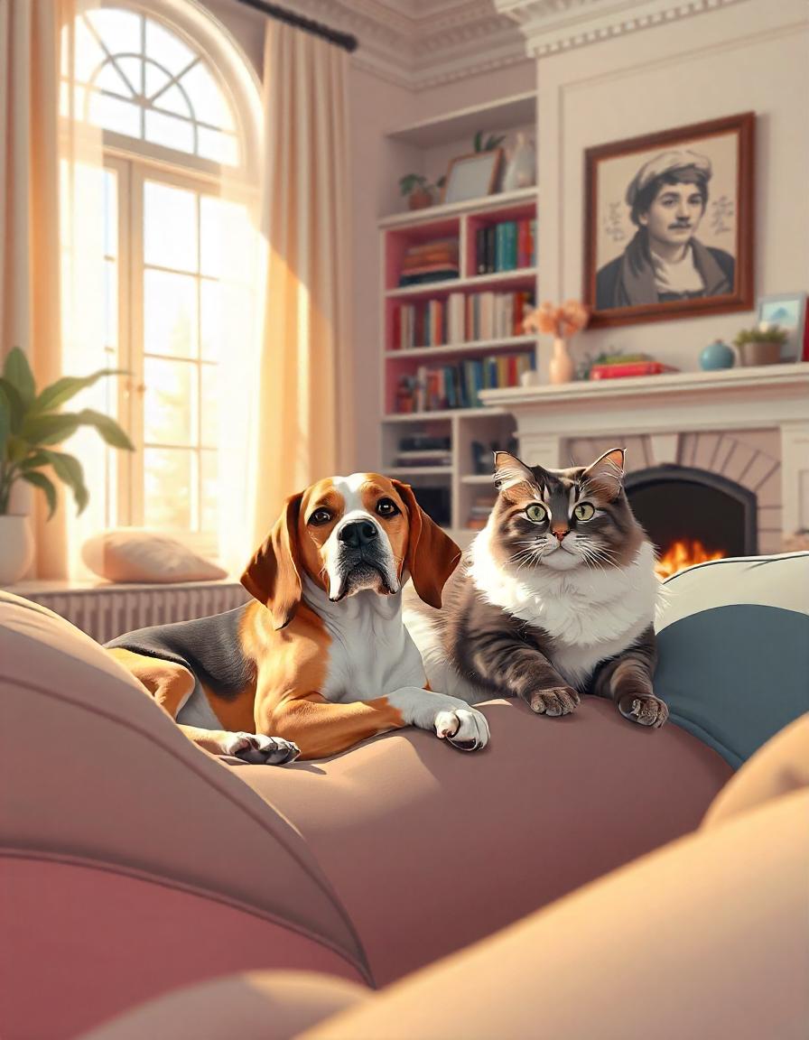 Cat & Dog Art Collection 67 Image Bundle