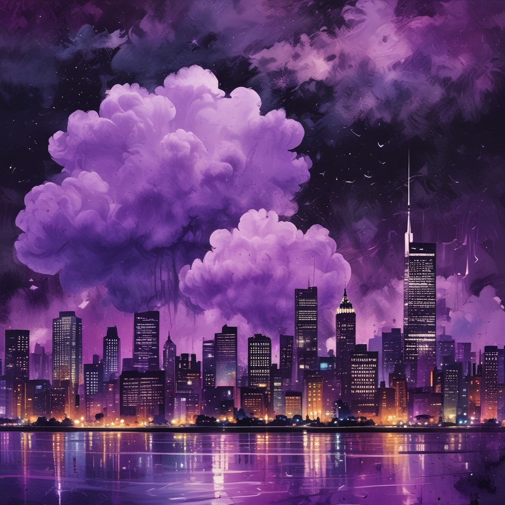 Purple Cloud city pack of 3