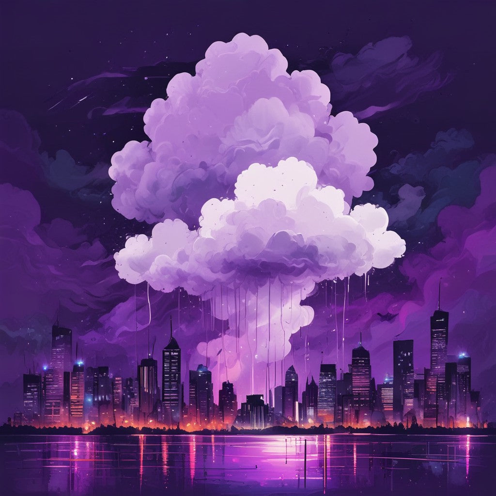 Purple Cloud city pack of 3