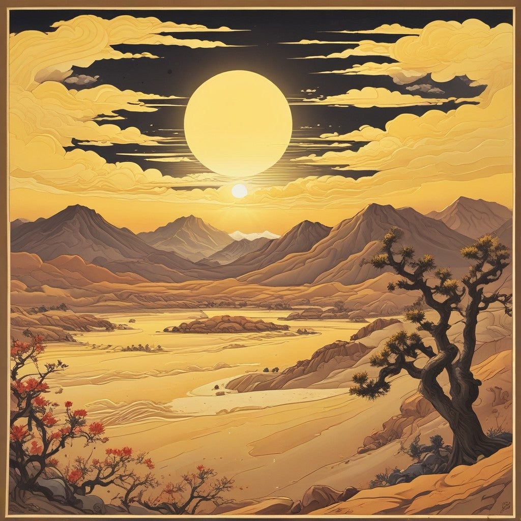 Desert sunrise collection of 101