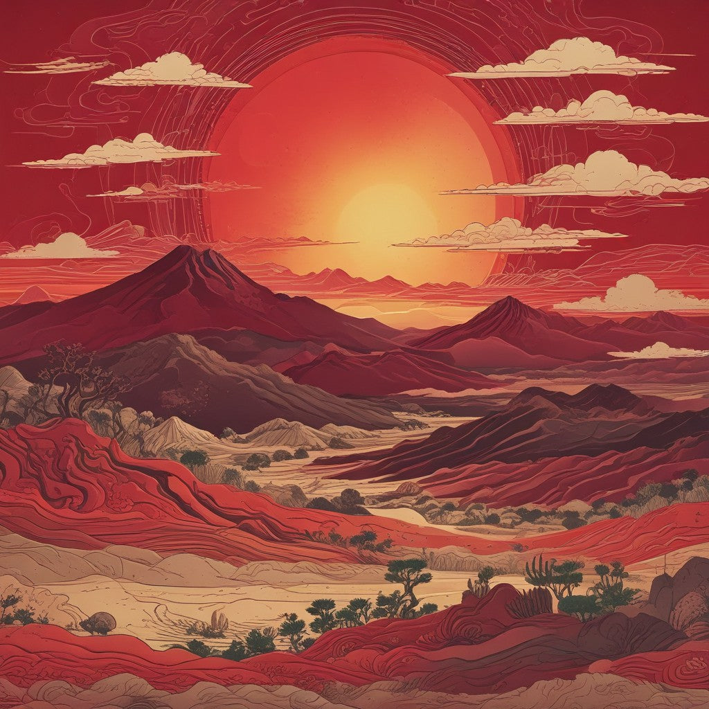 Desert sunrise collection of 101