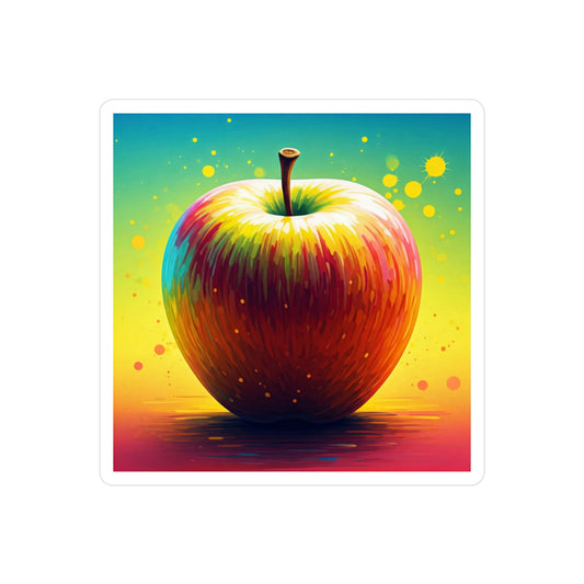 Vibrant Apple Kiss-Cut Vinyl Decals