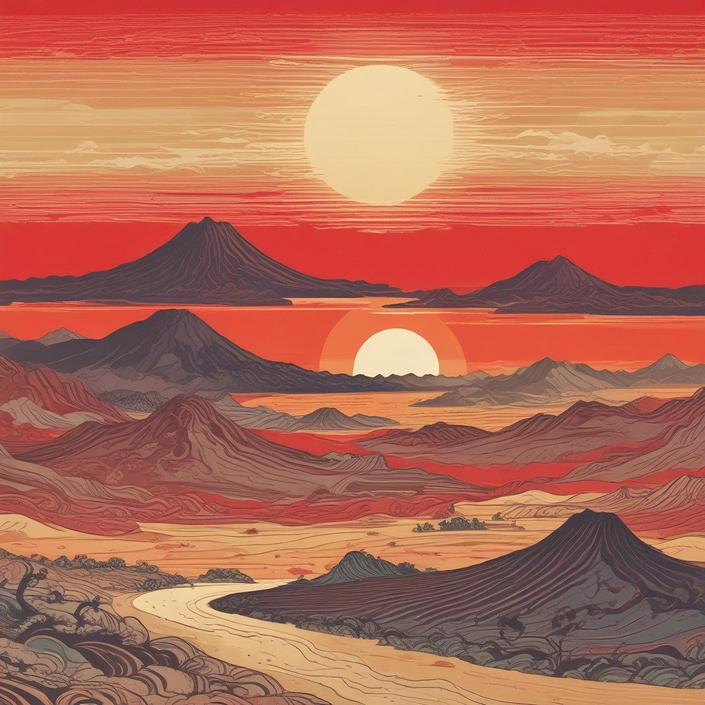 Desert sunrise collection of 101