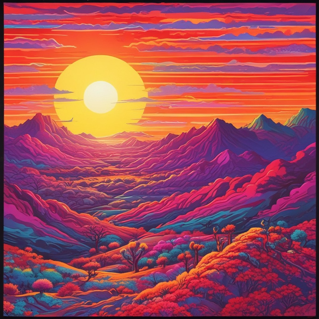 Desert sunrise collection of 101