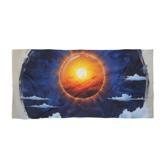 Icy Sun Beach Towel