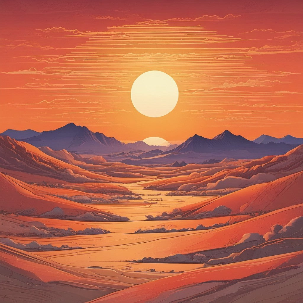 Desert sunrise collection of 101