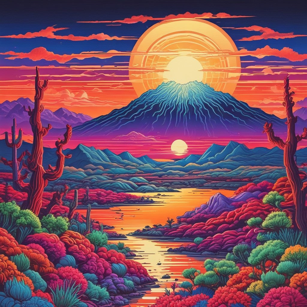 Desert sunrise collection of 101